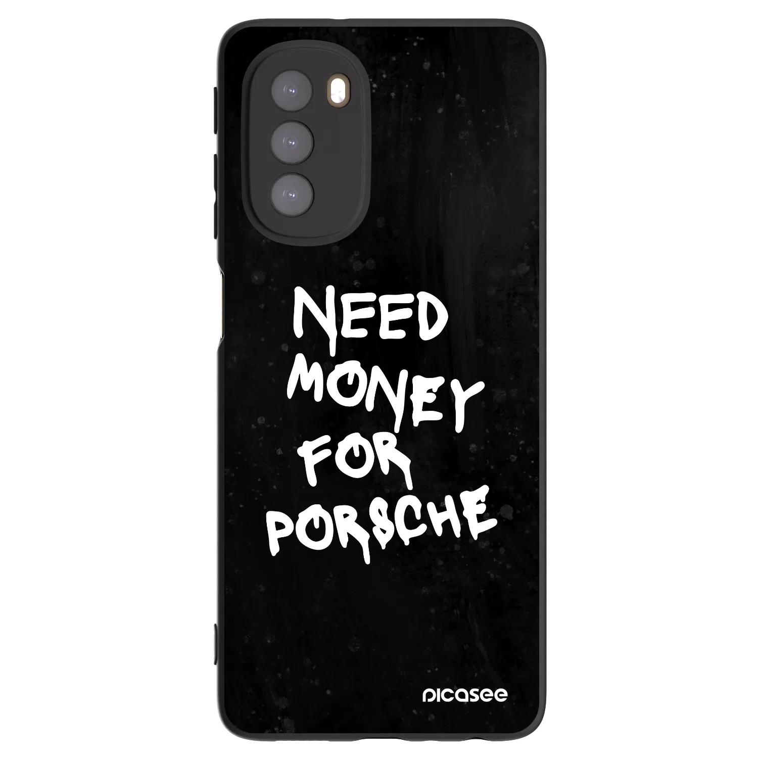 Picasee Motorola Moto G51 Hülle - Schwarzes Silikon - Black Dollar