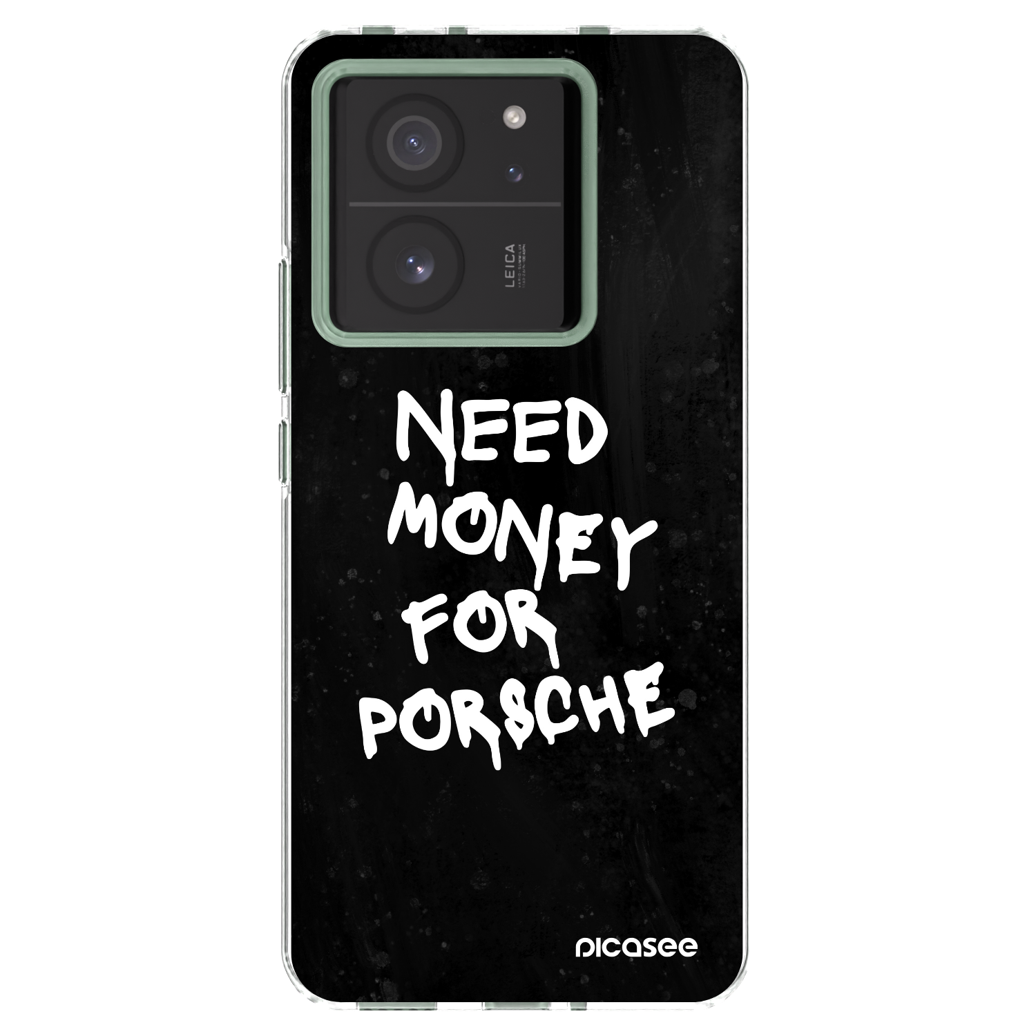 Picasee Xiaomi 13T Pro Hülle - Transparentes Silikon - Black Dollar