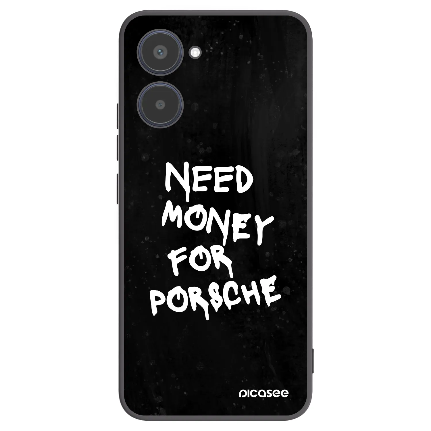 Picasee Realme 10 4G Hülle - Schwarzes Silikon - Black Dollar