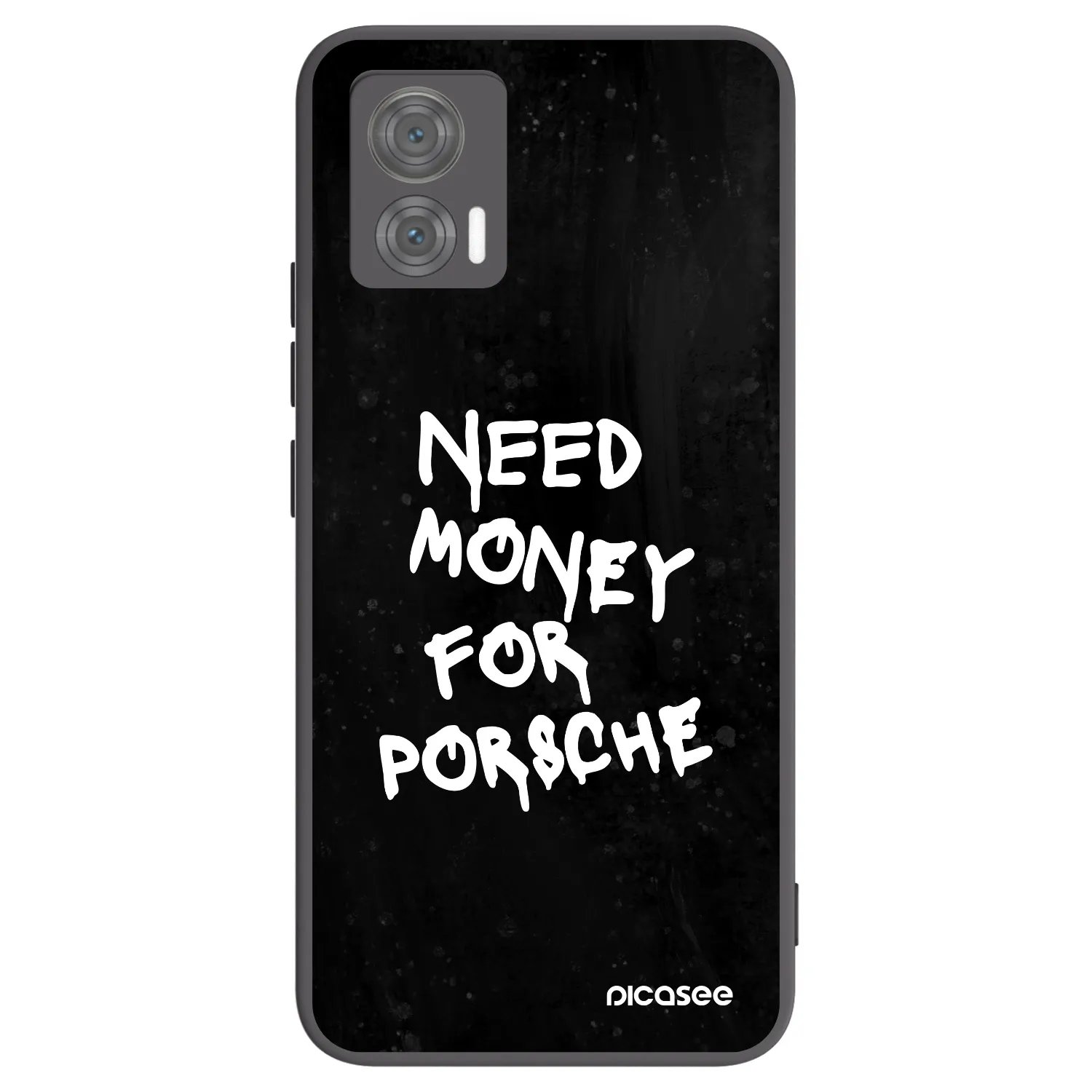 Picasee Motorola Edge 30 Neo Hülle - Schwarzes Silikon - Black Dollar