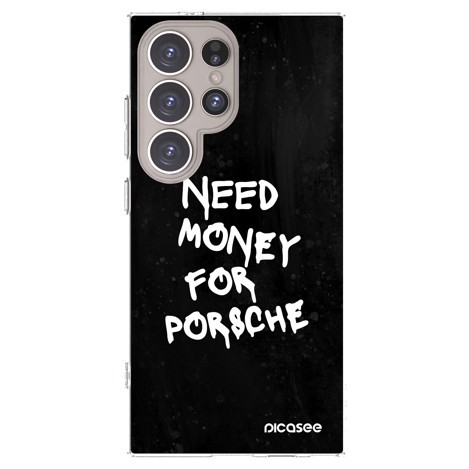 Picasee Samsung Galaxy S24 Ultra S928B 5G Hülle - Transparentes Silikon - Black Dollar