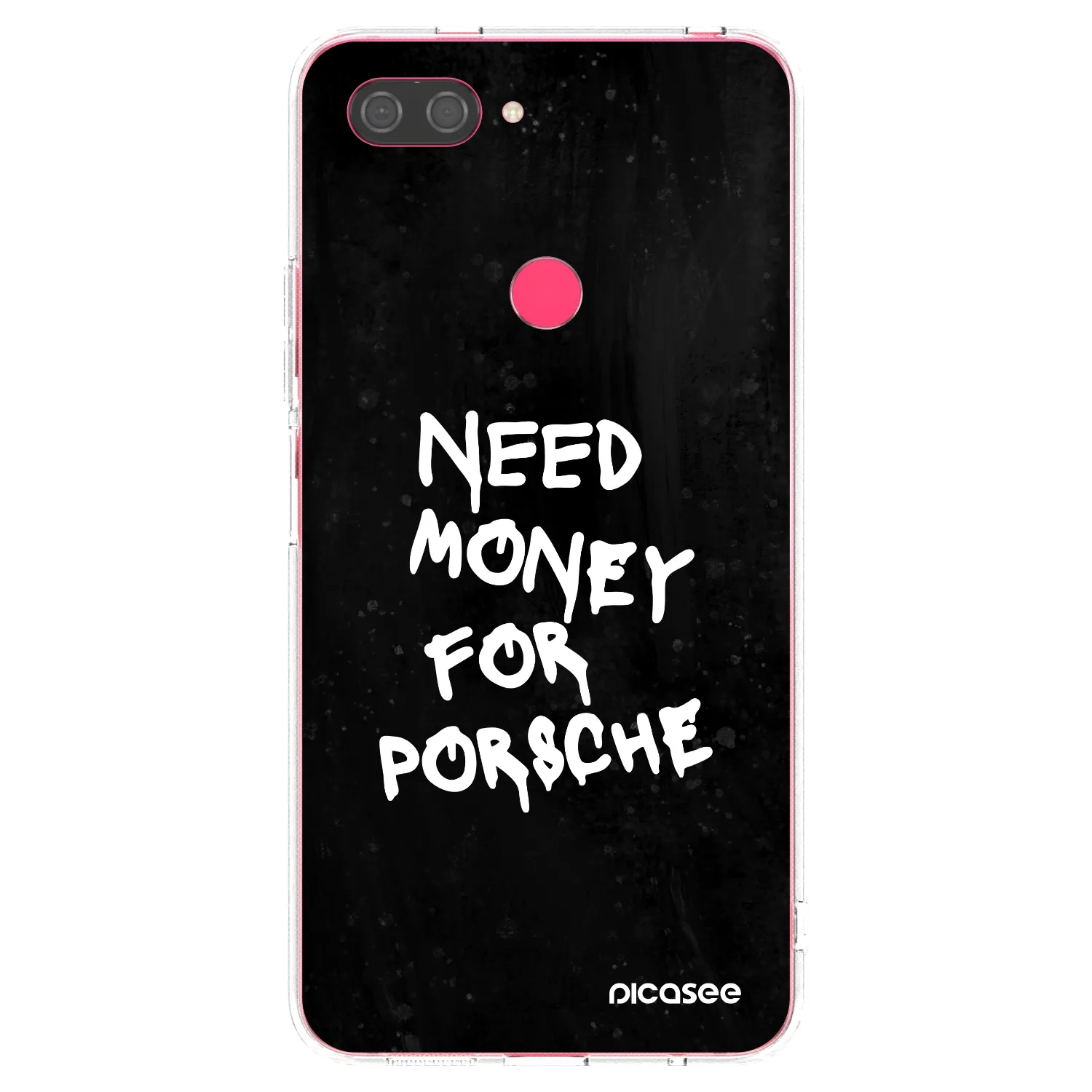 Picasee Xiaomi Mi 8 Lite Hülle - Transparentes Silikon - Black Dollar