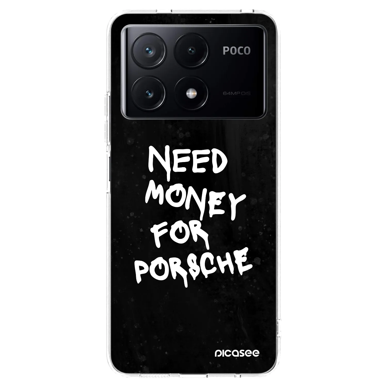 Picasee Xiaomi Poco X6 Pro Hülle - Transparentes Silikon - Black Dollar