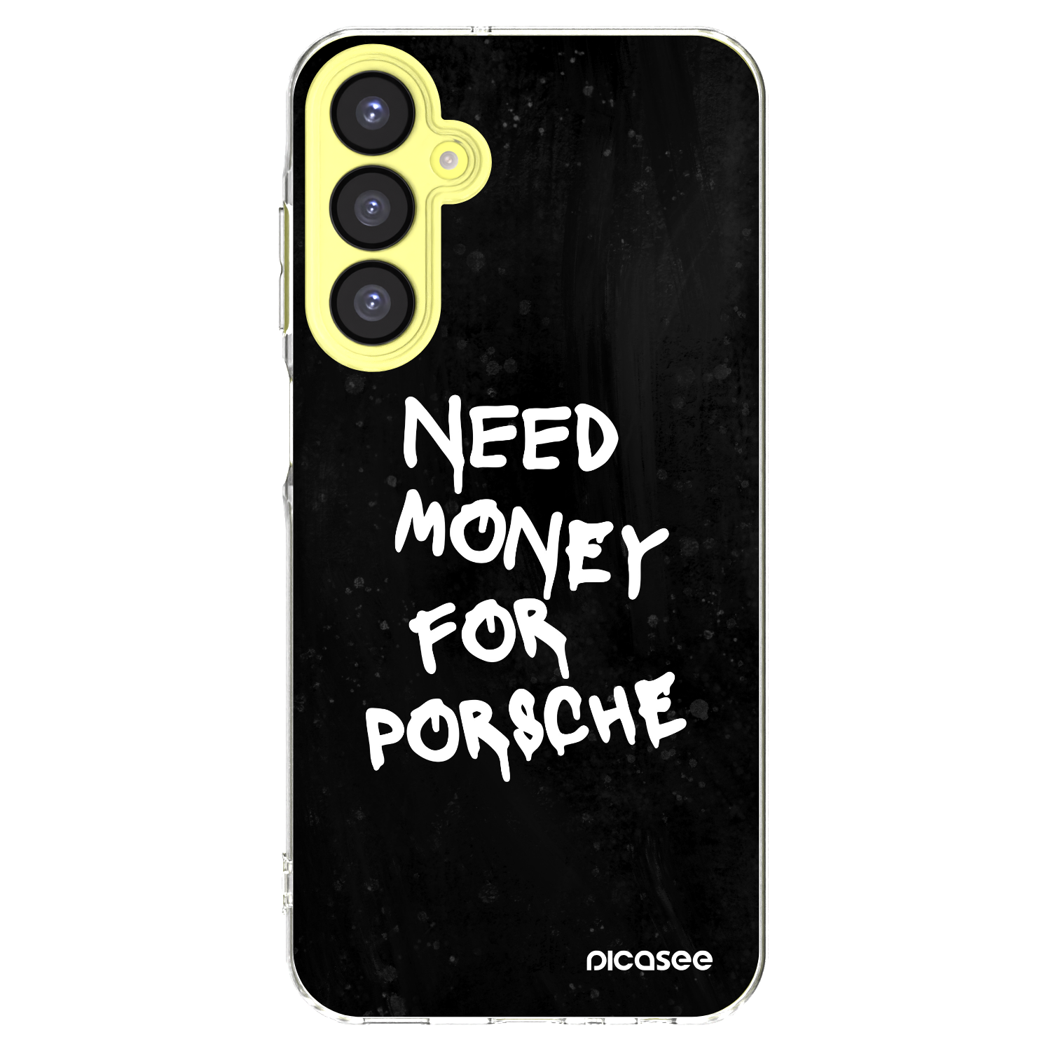 Picasee Samsung Galaxy A25 A256B 5G Hülle - Transparentes Silikon - Black Dollar