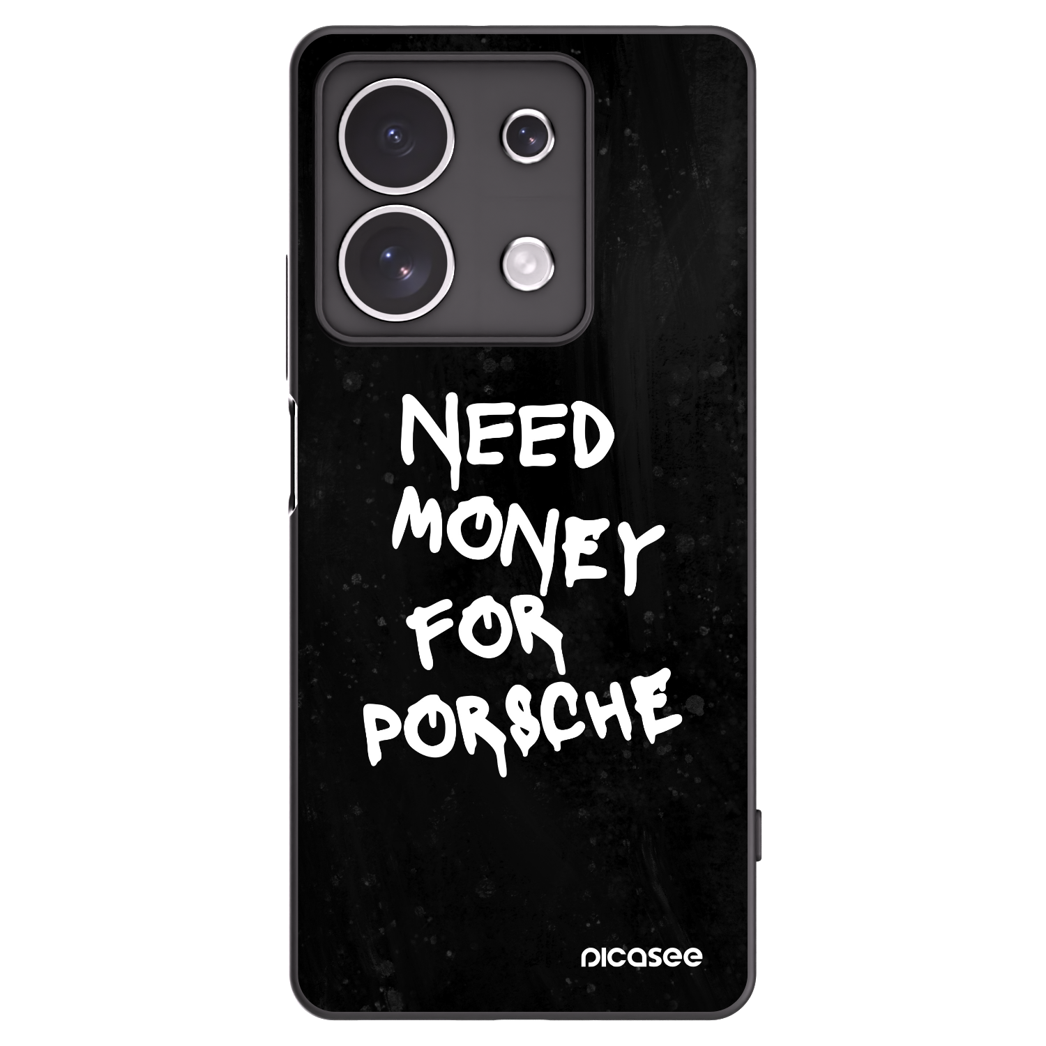 Picasee Xiaomi Redmi Note 13 4G Hülle - Schwarzes Silikon - Black Dollar
