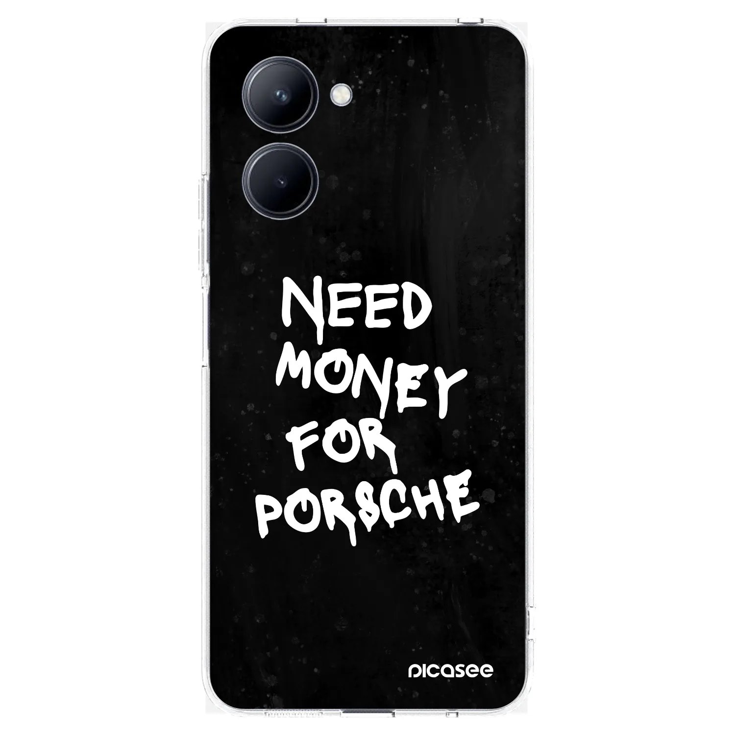 Picasee Realme C33 (2023) Hülle - Transparentes Silikon - Black Dollar
