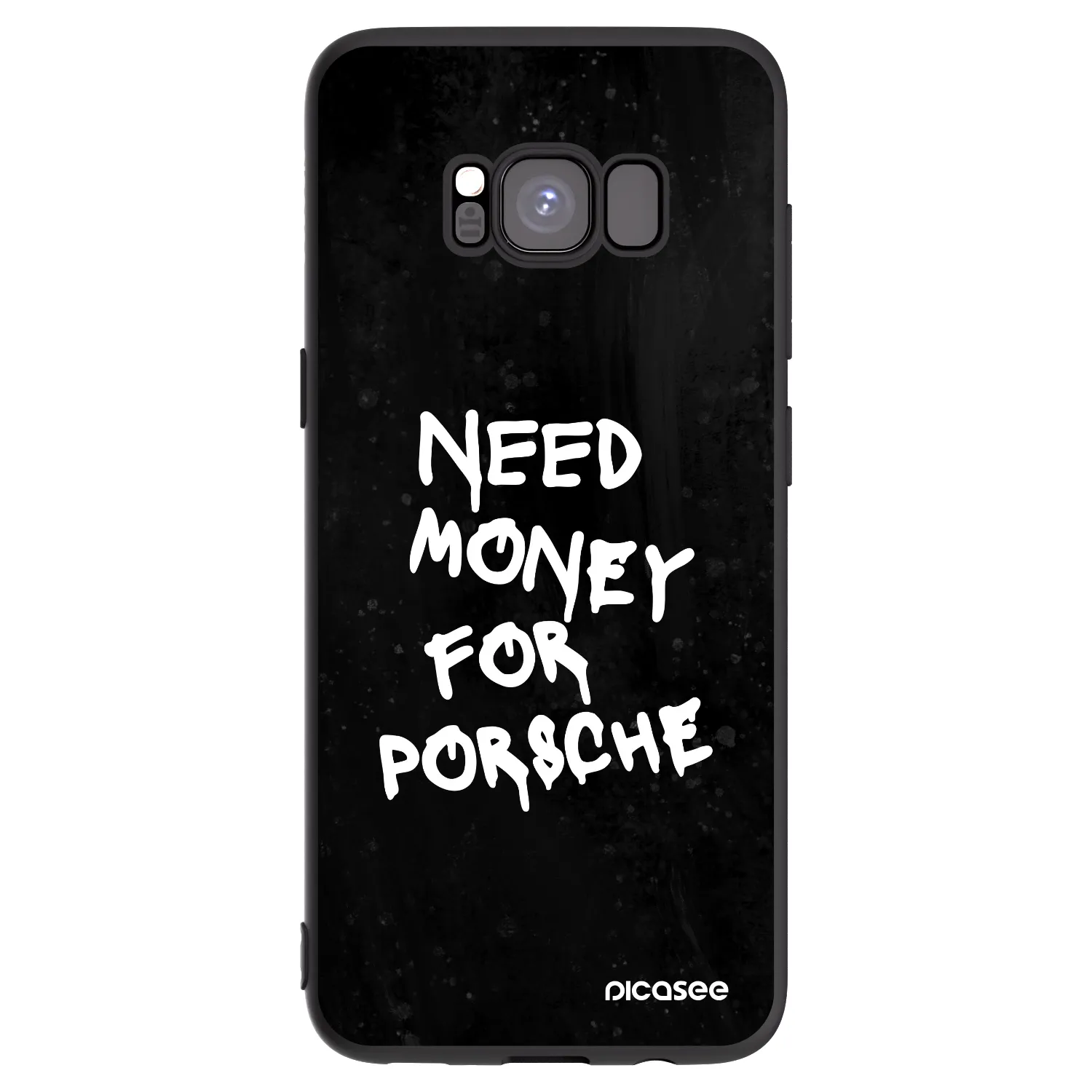 Picasee Samsung Galaxy S8 G950F Hülle - Schwarzes Silikon - Black Dollar
