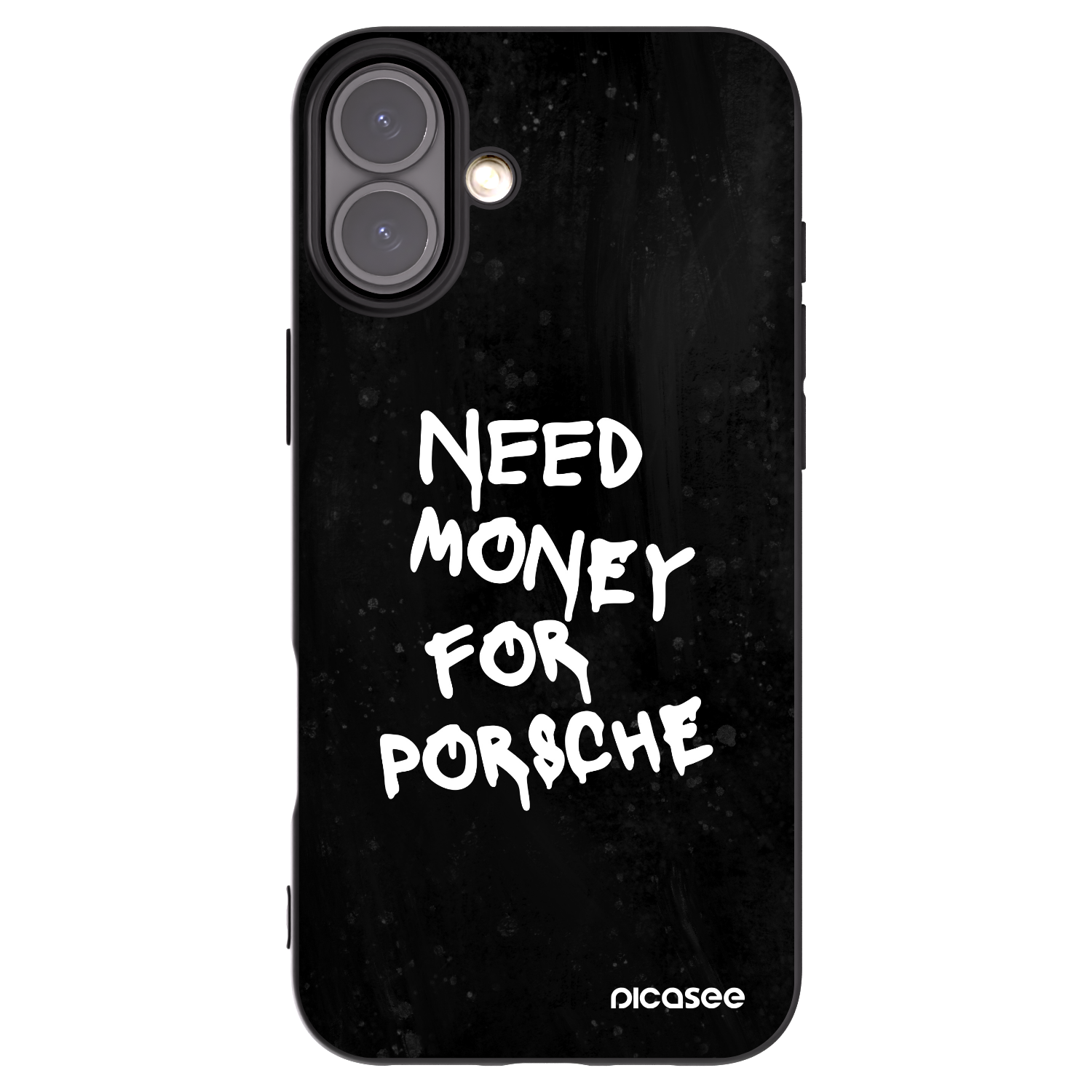 Picasee Apple iPhone 16 Plus Hülle - Schwarzes Silikon - Black Dollar
