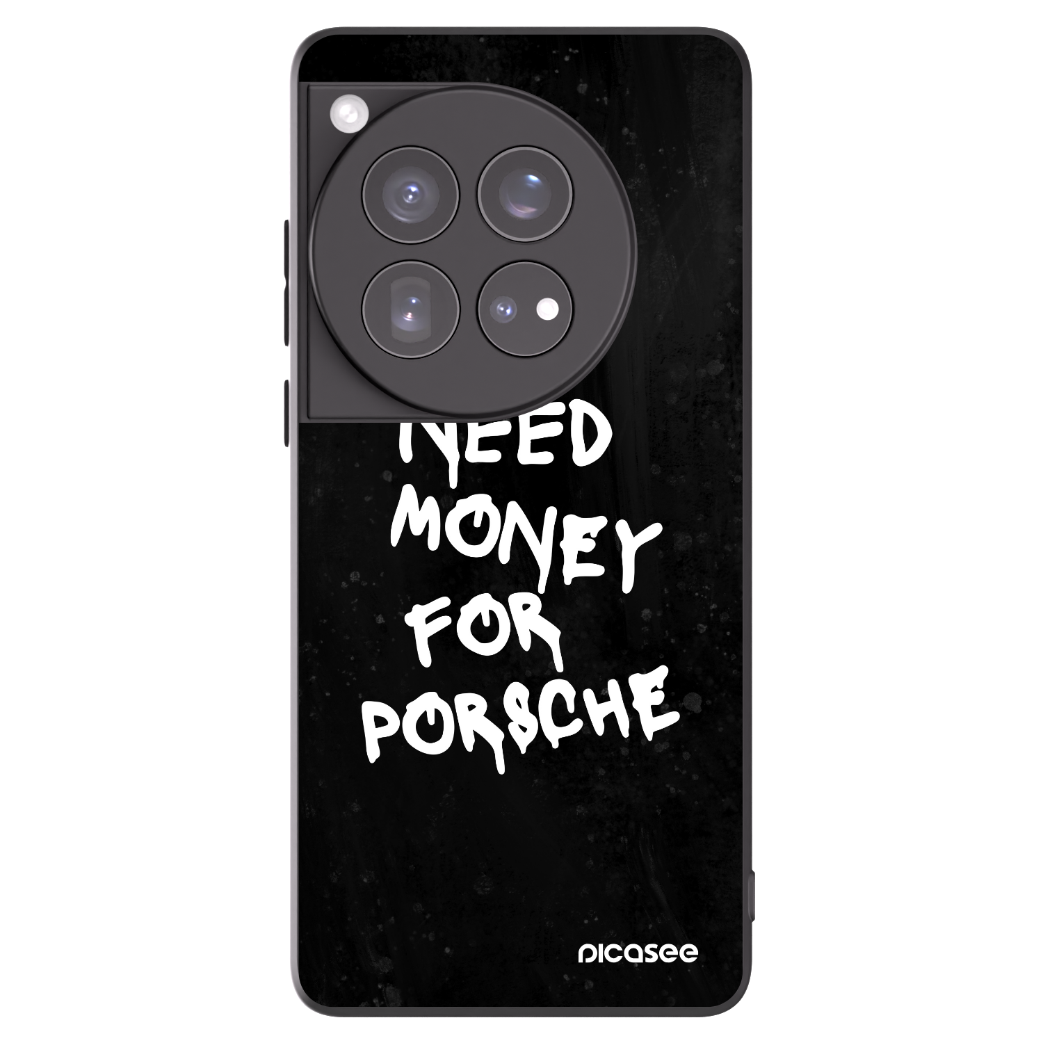 Picasee OnePlus 12 5G Hülle - Schwarzes Silikon - Black Dollar