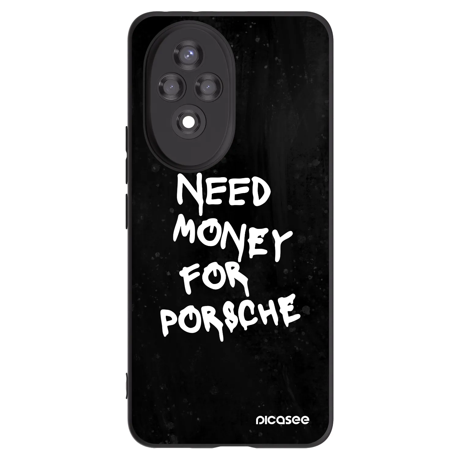 Picasee Honor 200 Pro 5G Hülle - Schwarzes Silikon - Black Dollar