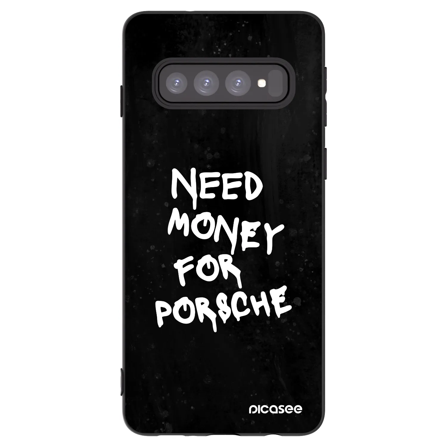 Picasee Samsung Galaxy S10 G973 Hülle - Schwarzes Silikon - Black Dollar