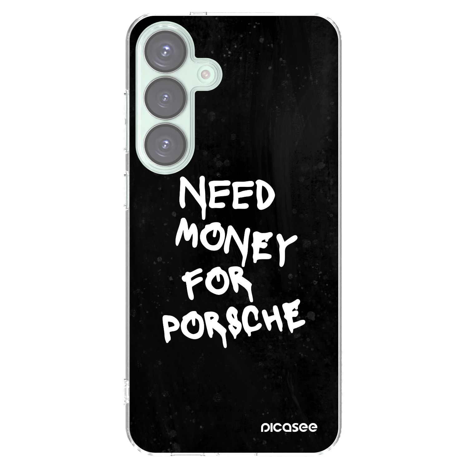 Picasee Samsung Galaxy S25+ 5G Hülle - Transparentes Silikon - Black Dollar