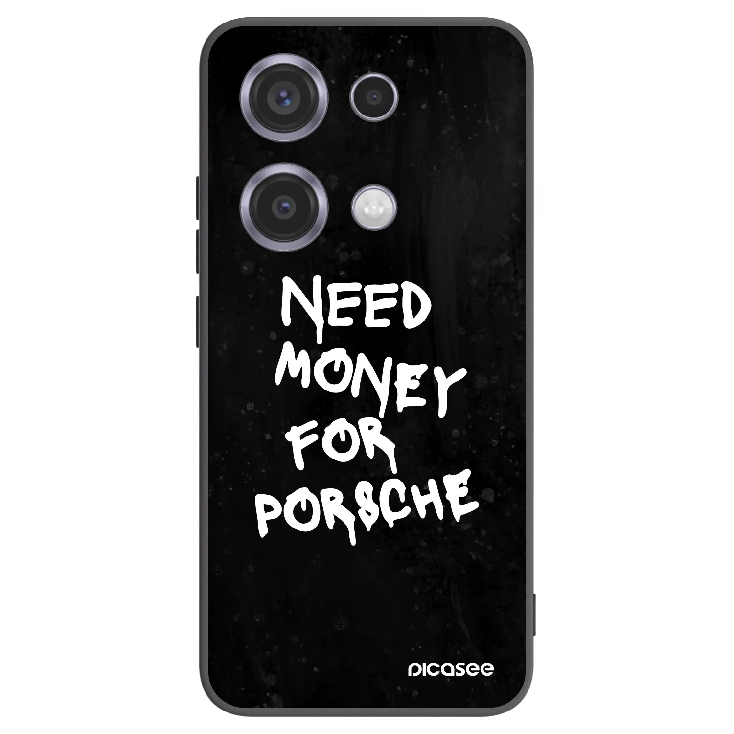 Picasee Xiaomi Redmi Note 14S Hülle - Schwarzes Silikon - Black Dollar