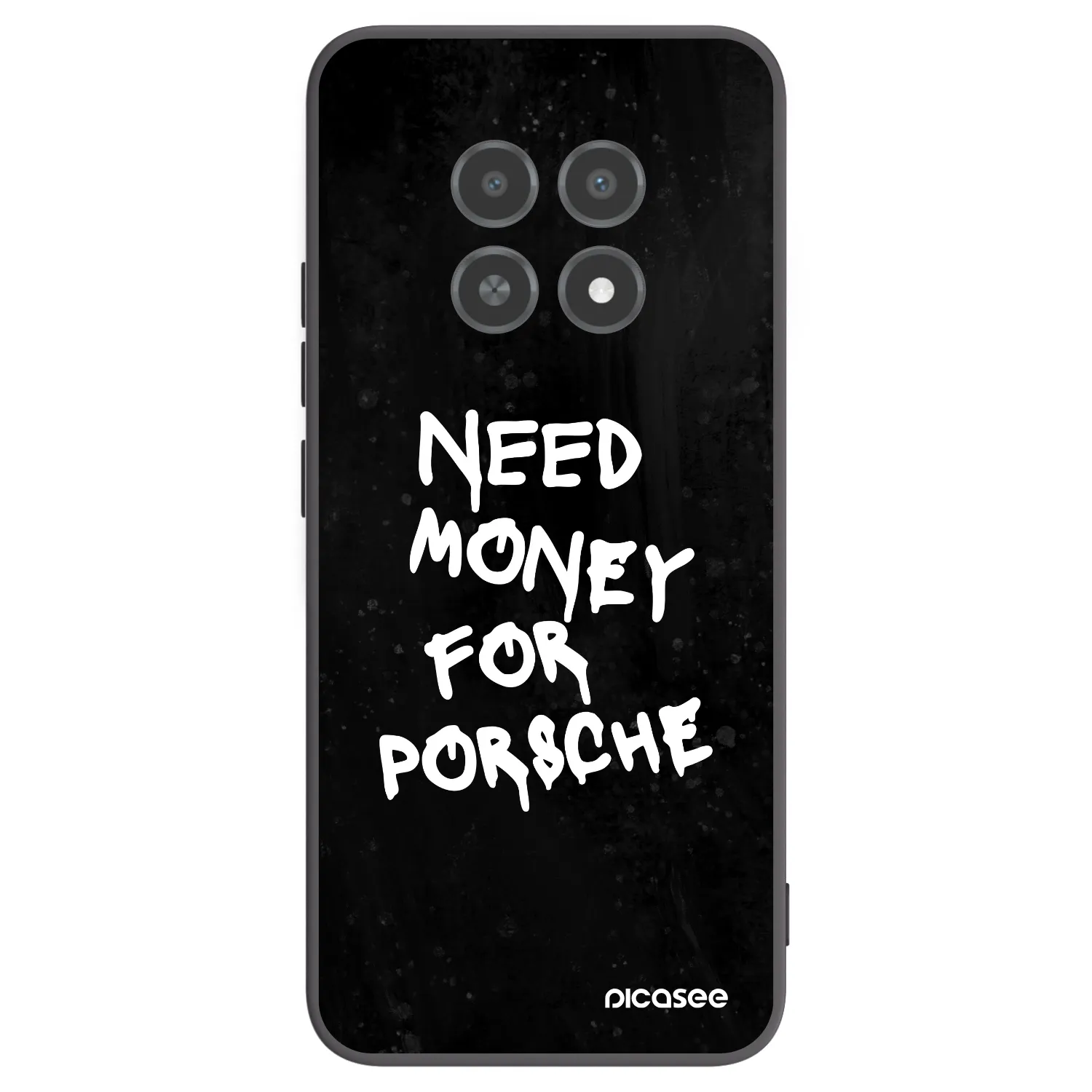 Picasee Realme 12X Hülle - Schwarzes Silikon - Black Dollar