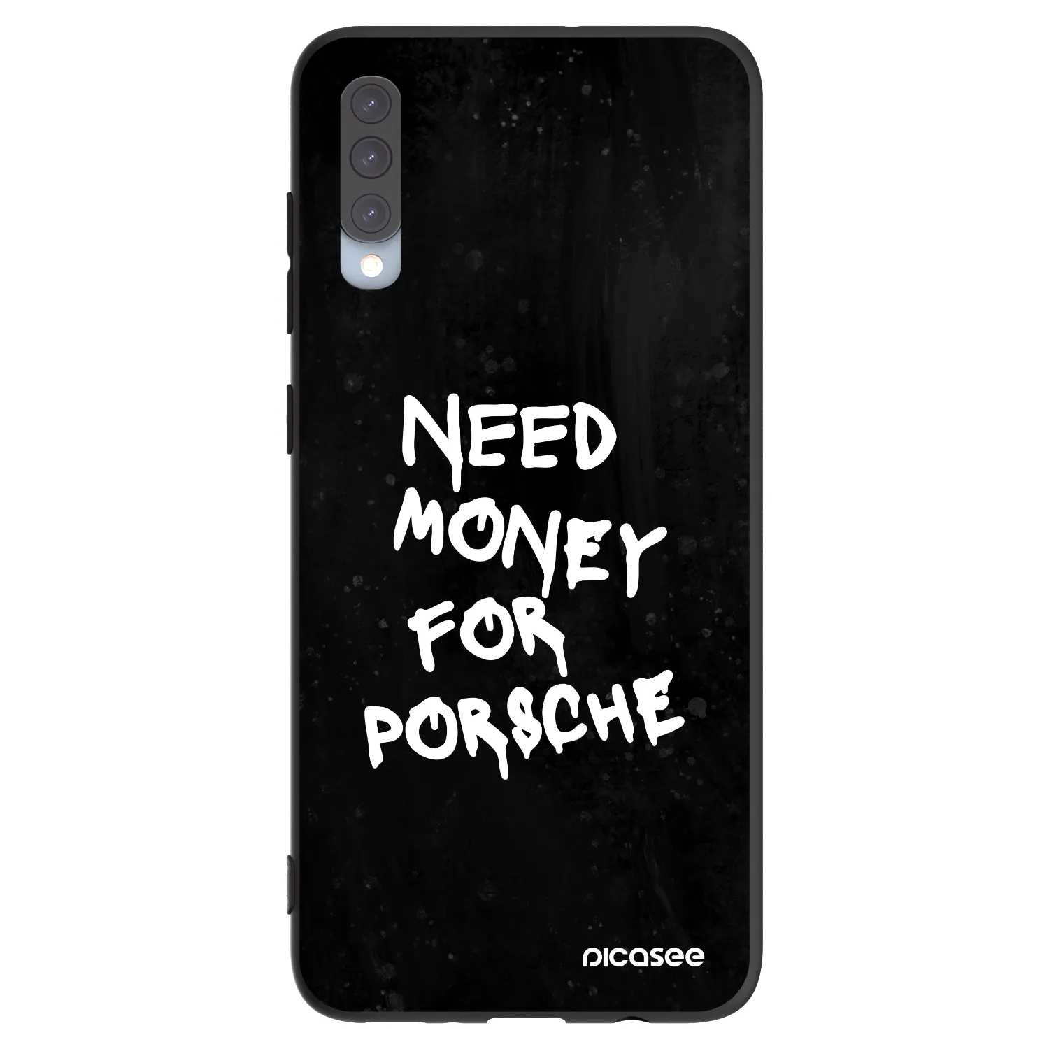 Picasee Samsung Galaxy A70 A705F Hülle - Schwarzes Silikon - Black Dollar