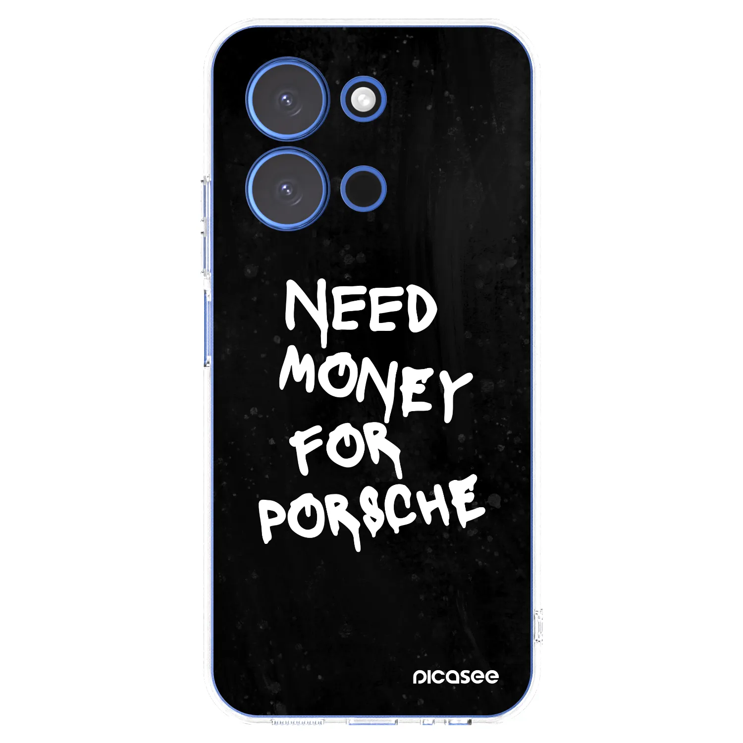 Picasee Xiaomi Redmi 15C 4G Hülle - Transparentes Silikon - Black Dollar
