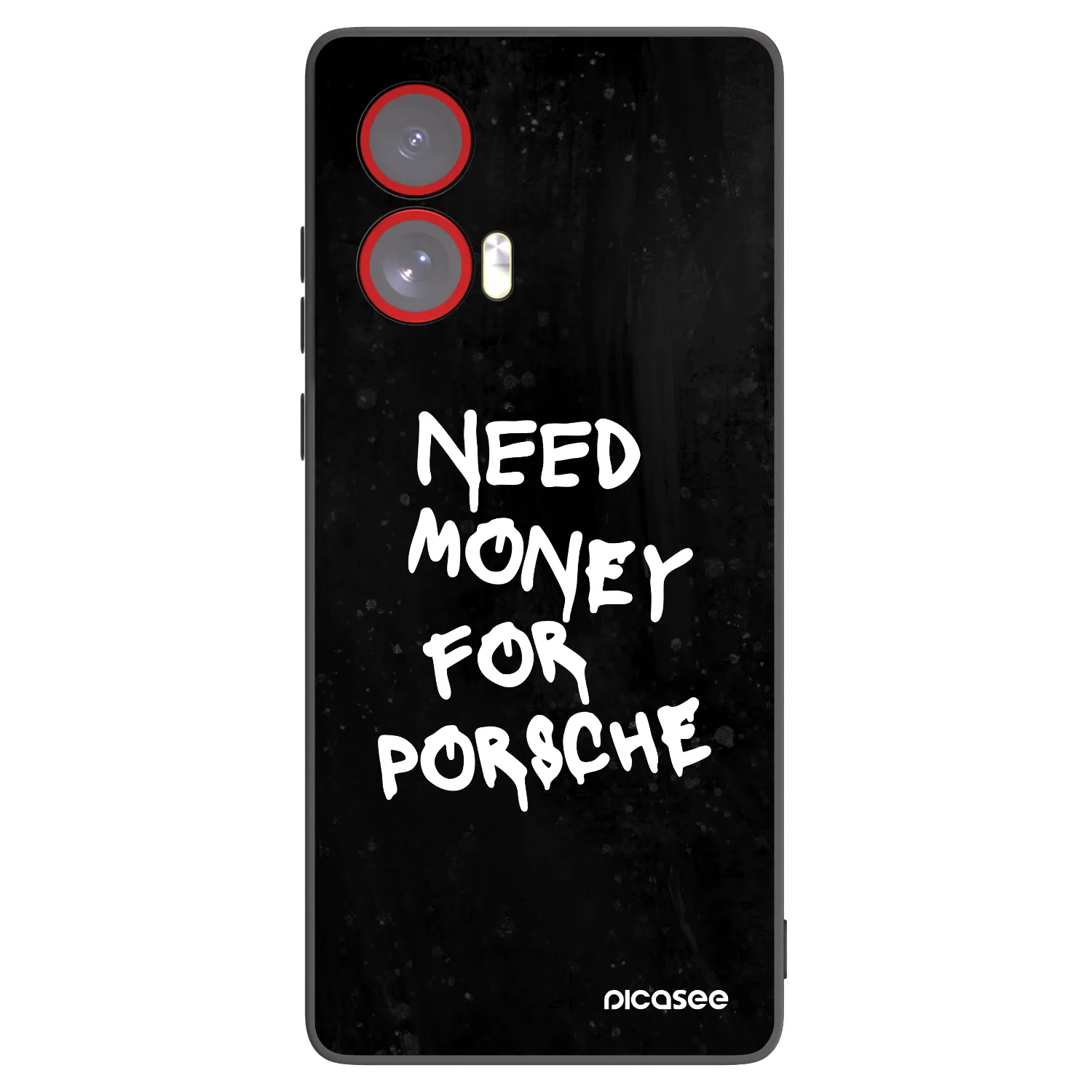 Picasee Motorola Edge 50 Fusion Hülle - Schwarzes Silikon - Black Dollar