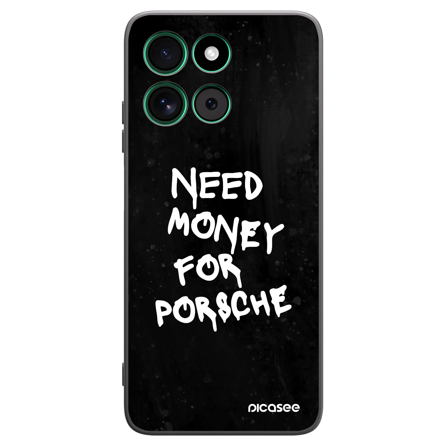 Picasee Motorola Moto G57 Power Hülle - Schwarzes Silikon - Black Dollar
