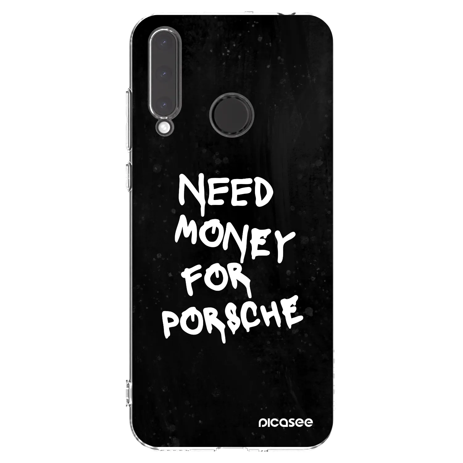 Picasee Honor 20 Lite Hülle - Transparentes Silikon - Black Dollar