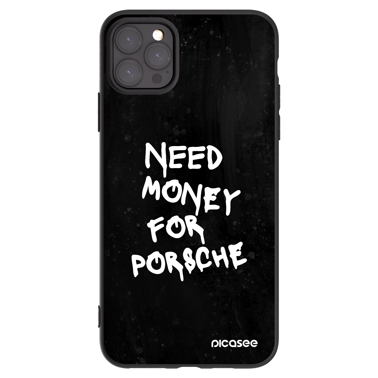 Picasee Apple iPhone 11 Pro Max Hülle - Schwarzes Silikon - Black Dollar