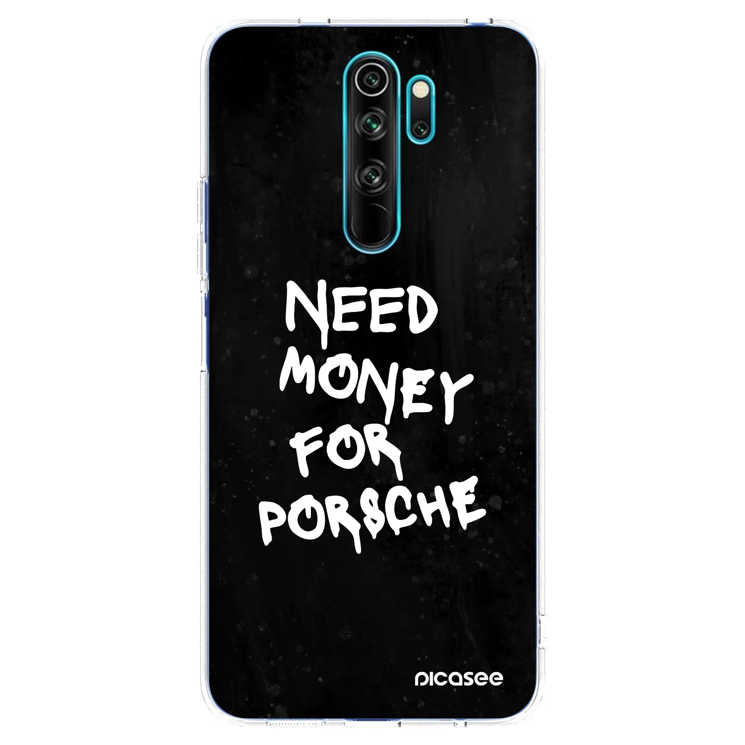 Picasee Xiaomi Redmi Note 8 Pro Hülle - Transparentes Silikon - Black Dollar