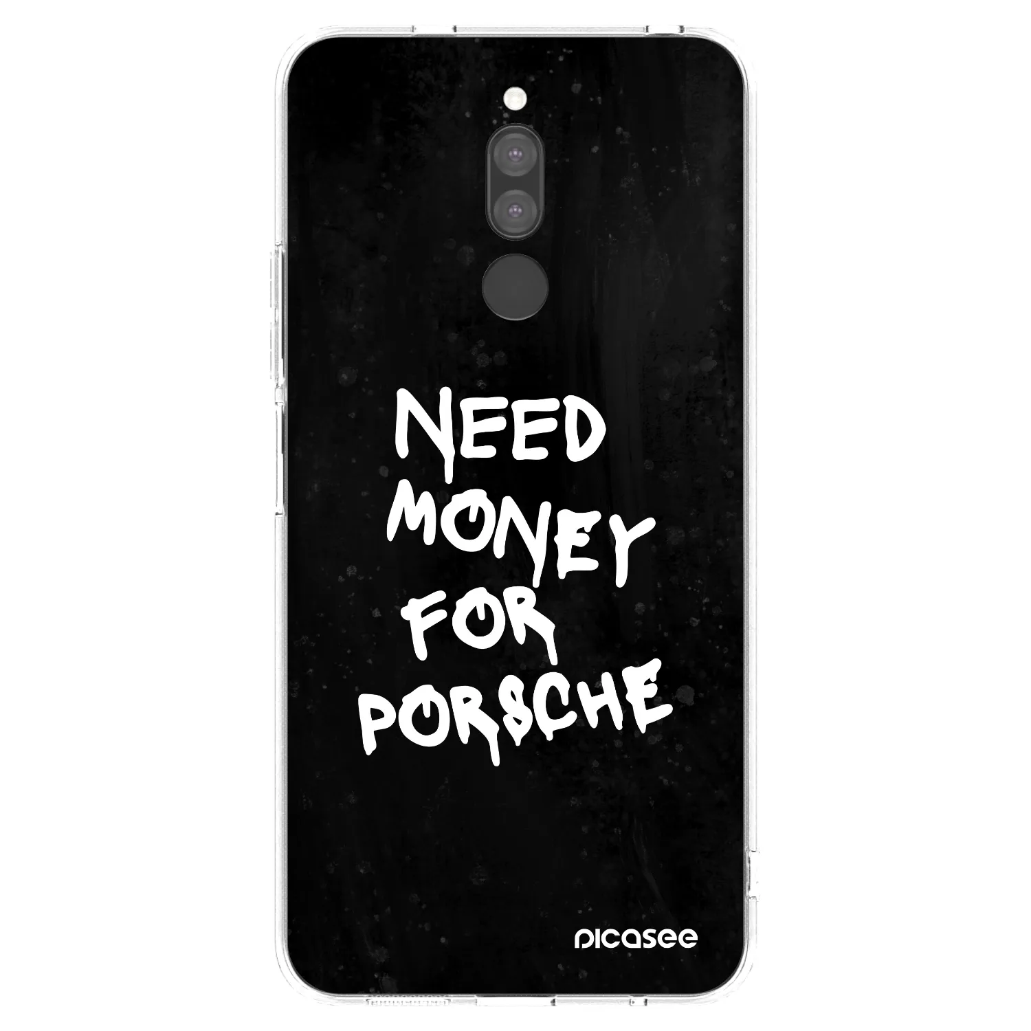 Picasee Xiaomi Redmi 8 Hülle - Transparentes Silikon - Black Dollar