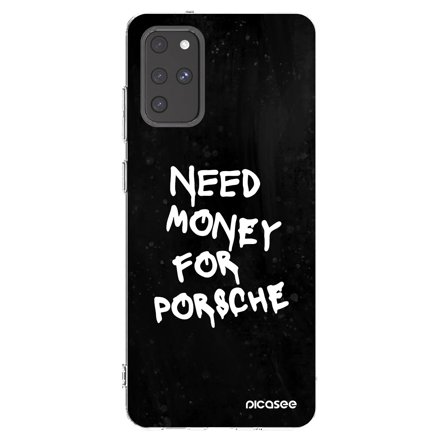 Picasee Samsung Galaxy S20+ G985F Hülle - Transparentes Silikon - Black Dollar