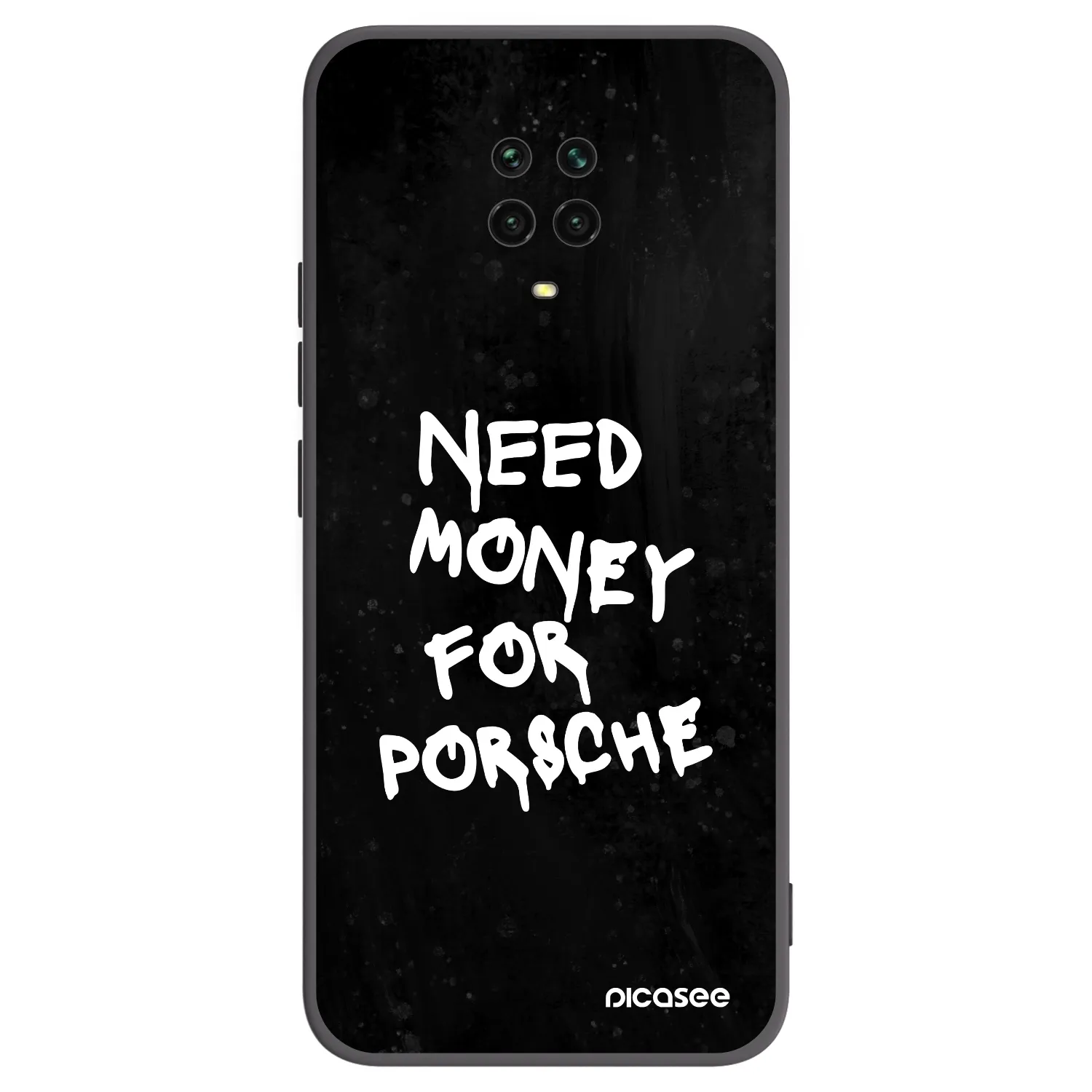 Picasee Xiaomi Redmi Note 9S Hülle - Schwarzes Silikon - Black Dollar