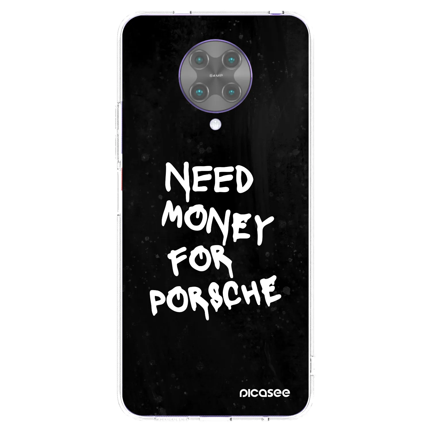 Picasee Xiaomi Poco F2 Pro Hülle - Transparentes Silikon - Black Dollar