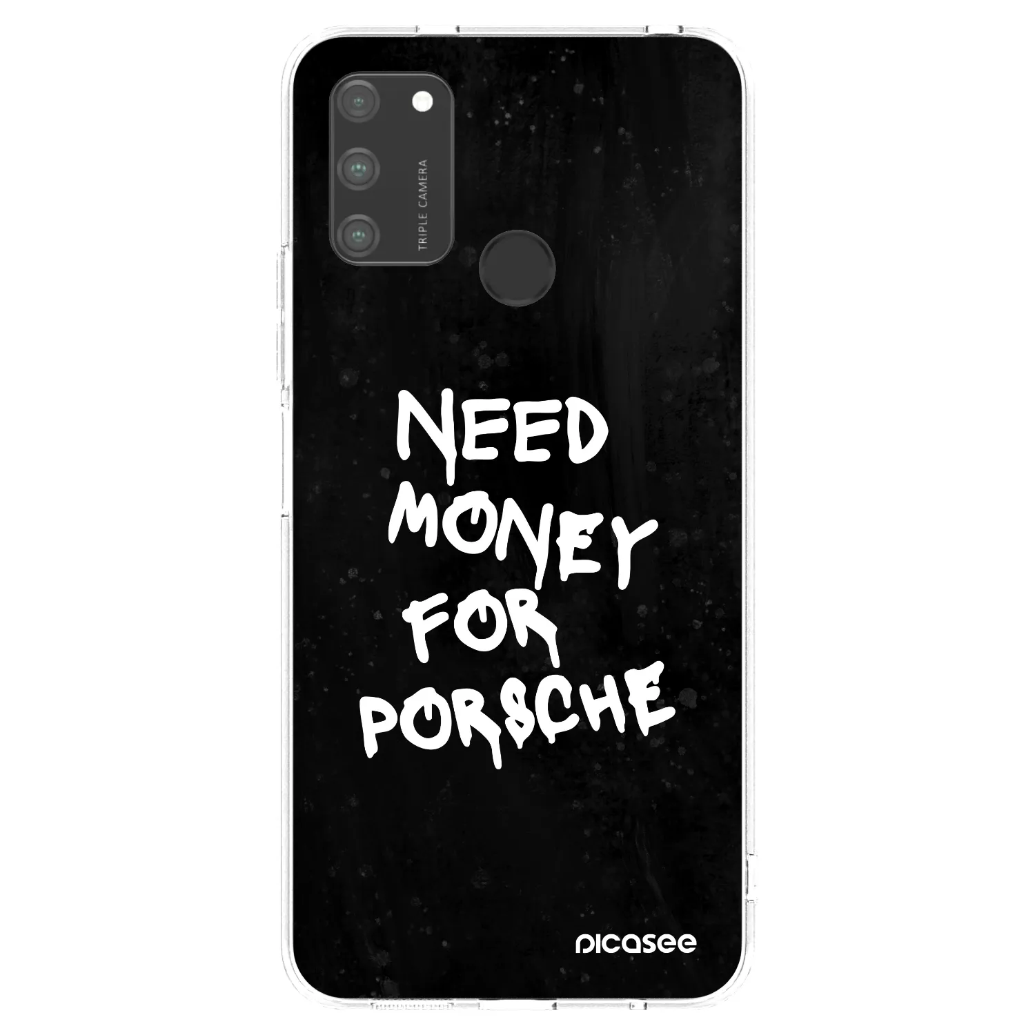 Picasee Honor 9A Hülle - Transparentes Silikon - Black Dollar