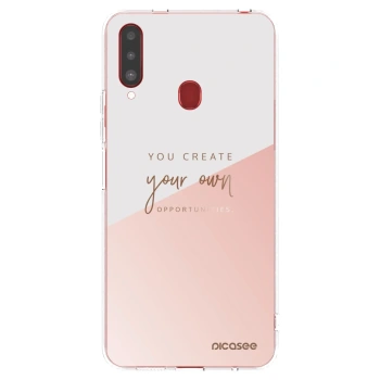 Picasee Samsung Galaxy A20s Hülle - Transparentes Silikon - You create your own opportunities