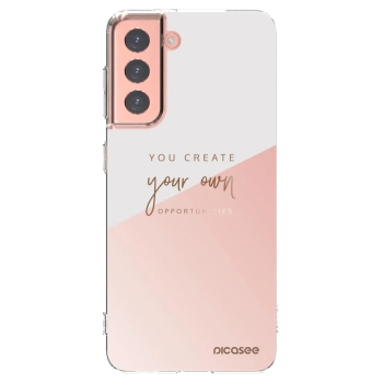 Picasee Samsung Galaxy S21 5G G991B Hülle - Transparentes Silikon - You create your own opportunities