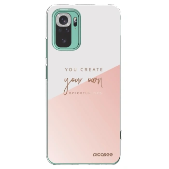 Picasee Xiaomi Redmi Note 10 Pro Hülle - Transparentes Silikon - You create your own opportunities