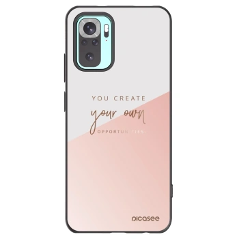 Picasee Xiaomi Redmi Note 10 Pro Hülle - Schwarzes Silikon - You create your own opportunities