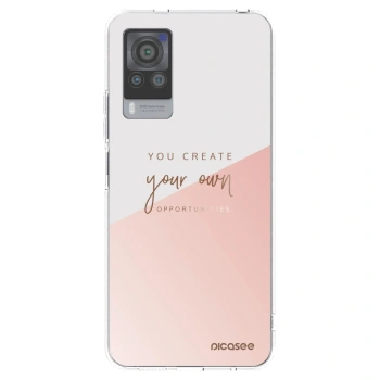 Picasee Vivo X60 Pro 5G Hülle - Transparentes Silikon - You create your own opportunities