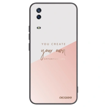 Picasee Vivo Y11s Hülle - Schwarzes Silikon - You create your own opportunities