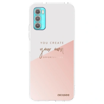 Picasee Motorola Moto G60 Hülle - Transparentes Silikon - You create your own opportunities