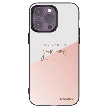Picasee Apple iPhone 14 Pro Max Hülle - Schwarzes Silikon - You create your own opportunities