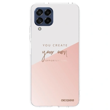 Picasee Samsung Galaxy M53 5G Hülle - Transparentes Silikon - You create your own opportunities
