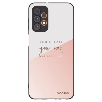 Picasee Samsung Galaxy A23 A235F 4G Hülle - Schwarzes Silikon - You create your own opportunities