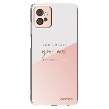 Picasee Motorola Moto G32 Hülle - Transparentes Silikon - You create your own opportunities