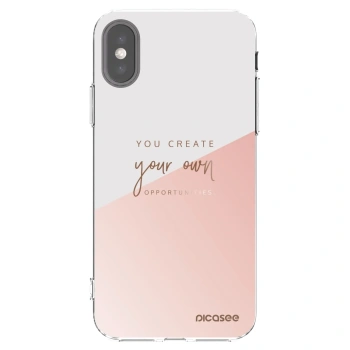 Picasee Apple iPhone X/XS Hülle - Transparentes Silikon - You create your own opportunities
