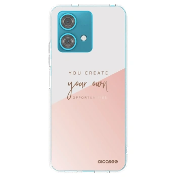 Picasee Motorola Edge 40 Neo Hülle - Transparentes Silikon - You create your own opportunities
