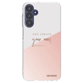 Picasee Samsung Galaxy A15 A155F 4G Hülle - Transparentes Silikon - You create your own opportunities