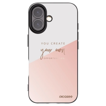 Picasee Apple iPhone 16 Hülle - Schwarzes Silikon - You create your own opportunities