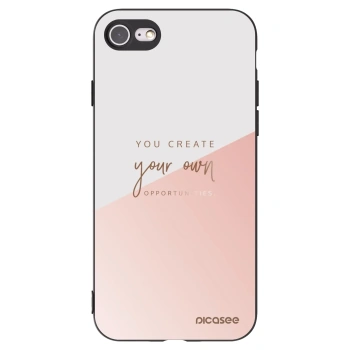Picasee Apple iPhone 8 Hülle - Schwarzes Silikon - You create your own opportunities