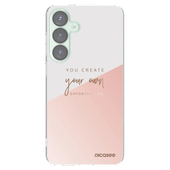 Picasee Samsung Galaxy S25+ 5G Hülle - Transparentes Silikon - You create your own opportunities