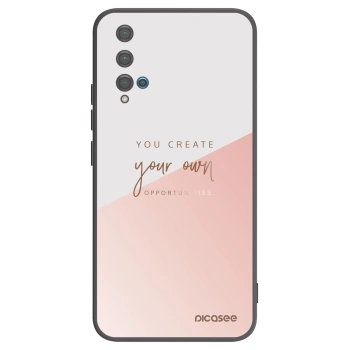 Picasee Huawei Nova 5T Hülle - Schwarzes Silikon - You create your own opportunities