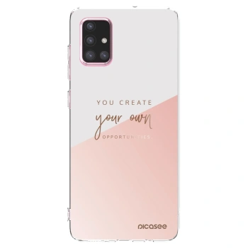 Picasee Samsung Galaxy A71 A715F Hülle - Transparentes Silikon - You create your own opportunities