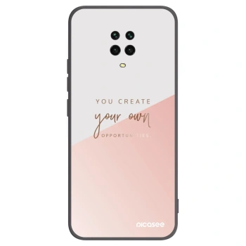 Picasee Xiaomi Redmi Note 9S Hülle - Schwarzes Silikon - You create your own opportunities